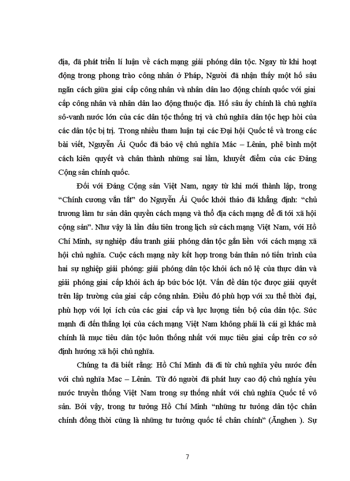 image for page Tư tưởng Biện chứng giữa vấn đề dân tộc và vấn đề giai cấp trong Tư tưởng Hồ Chí Minh