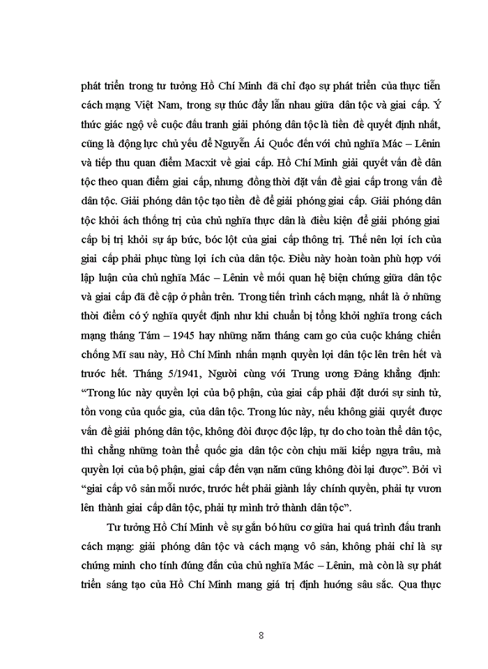 image for page Tư tưởng Biện chứng giữa vấn đề dân tộc và vấn đề giai cấp trong Tư tưởng Hồ Chí Minh