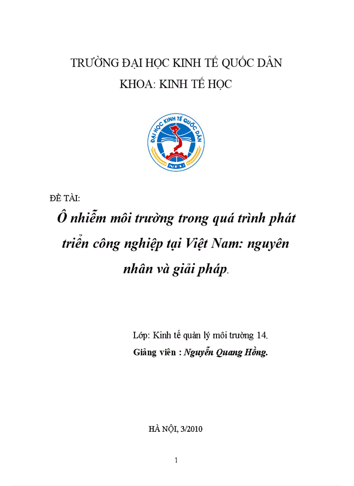 image for page Ô nhiễm môi trường trong quá trình phát triển công nghiệp tại Việt Nam nguyên nhân và giải pháp