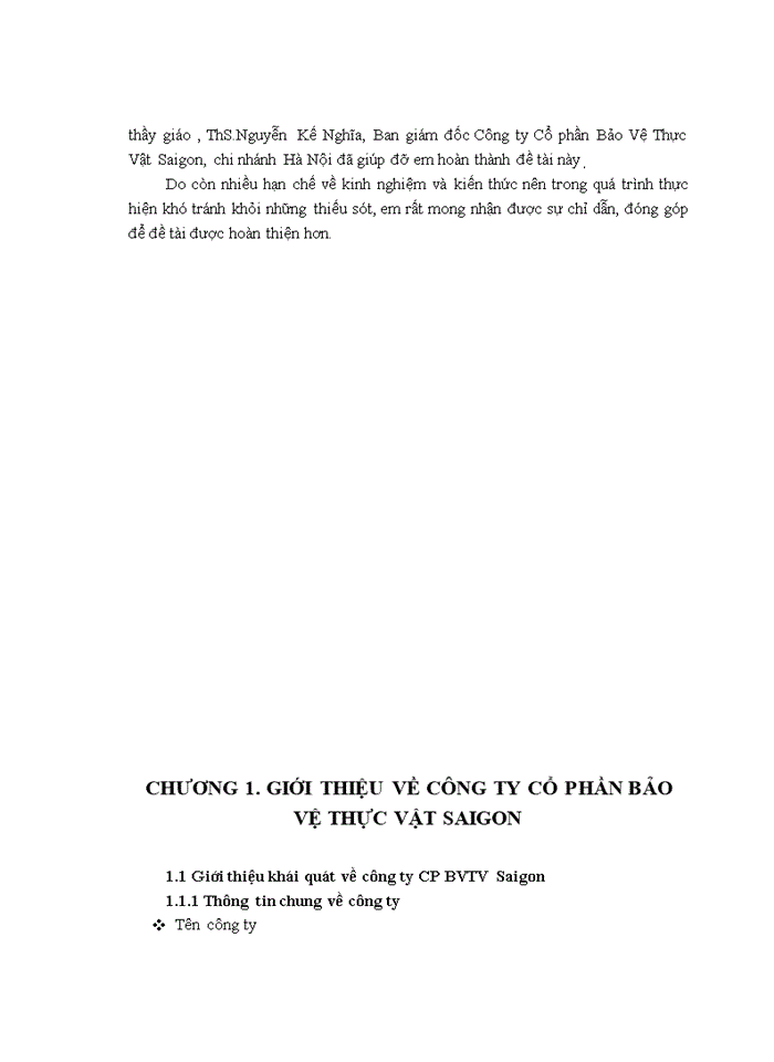 image for page Nâng cao chất lượng nguồn nhân lực tại công ty cổ phần BVTV Saigon chi nhánh Hà Nội