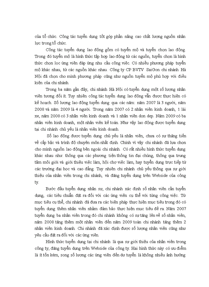 image for page Nâng cao chất lượng nguồn nhân lực tại công ty cổ phần BVTV Saigon chi nhánh Hà Nội