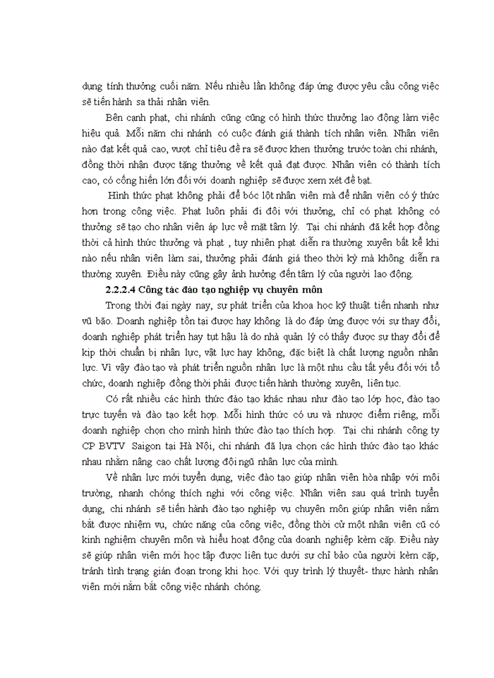 image for page Nâng cao chất lượng nguồn nhân lực tại công ty cổ phần BVTV Saigon chi nhánh Hà Nội