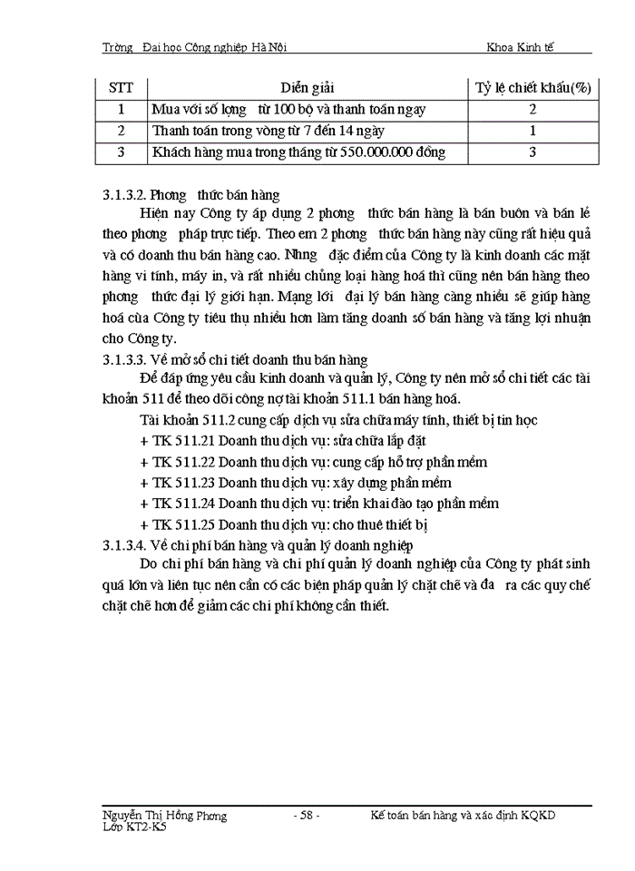 image for page Hoµn thiÖn kÕ to n b n hµng vµ x c Þnh kÕt qu b n hµng t i C ng ty Trách nhiệm hữu hạn Thương mại DV Thñy Qu n