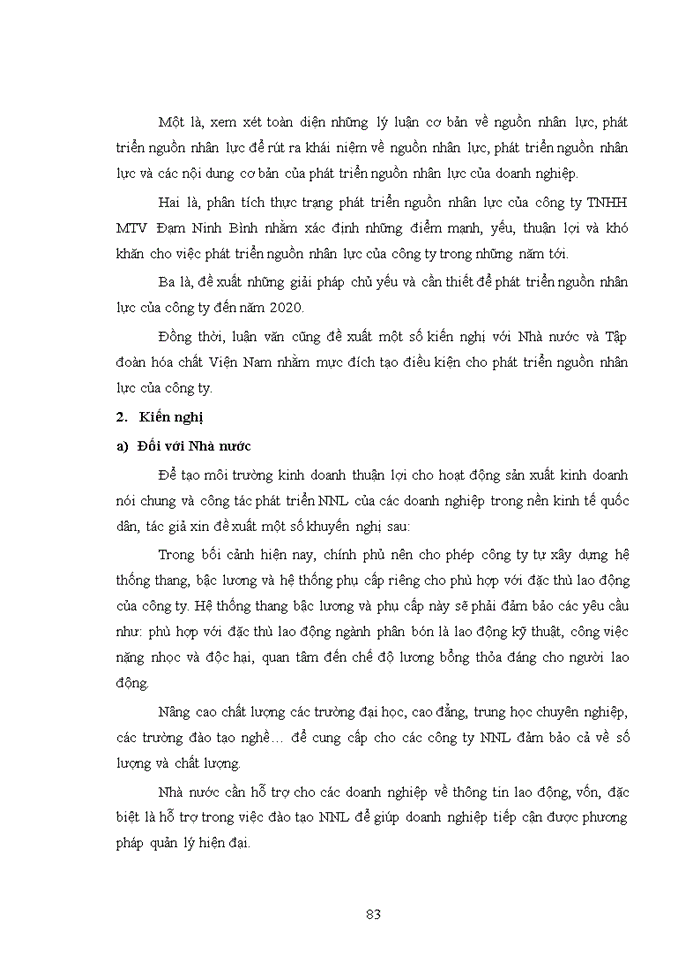 image for page ThS Phát triển nguồn nhân lực của công ty trách nhiệm hữu hạn một thành viên Đạm Ninh Bình