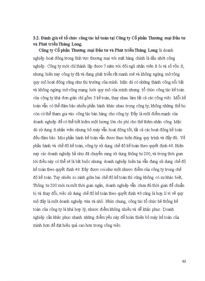 image for page MỘT SỐ ĐÁNH GIÁ VỀ TÌNH HÌNH TỔ CHỨC HẠCH TOÁN KẾ TOÁN TẠI CÔNG TY CỔ PHẦN THƯƠNG MẠI VÀ ĐẦU TƯ PHÁT TRIỂN THĂNG LONG