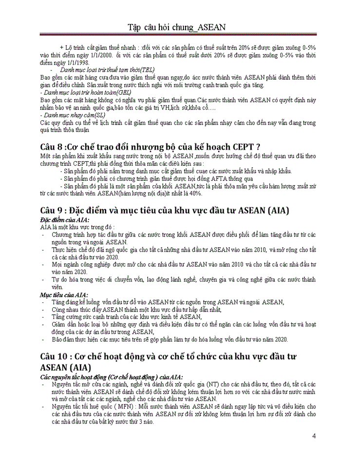 image for page Tập câu hỏi chung ASEAN