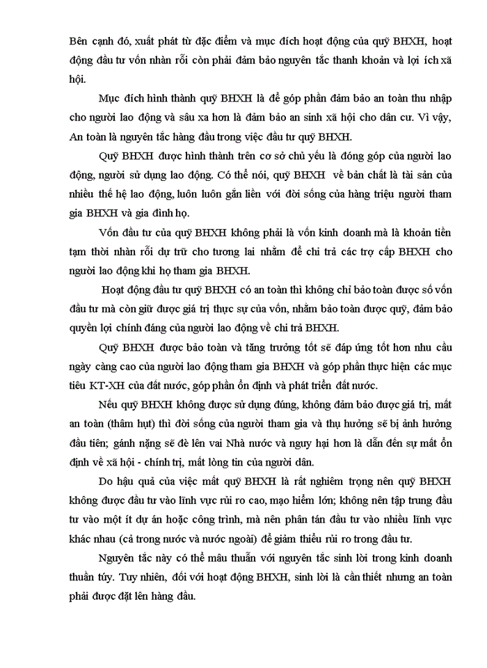 image for page Vì sao nguyên tắc an được đặt lên hàng đầu khi tổ chức đầu tư quỹ nhàn rỗi BHXH