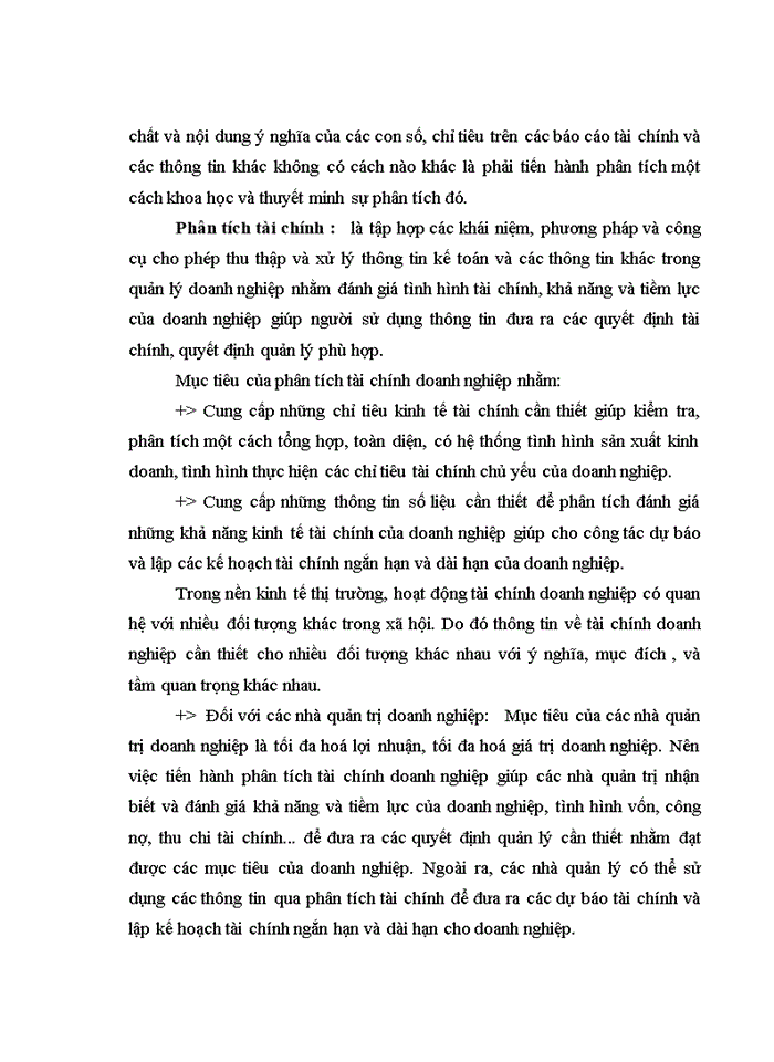 image for page Phân tích tài chính góp phần nâng cao hiệu quả hoạt động tài chính tại công ty may Đức Giang
