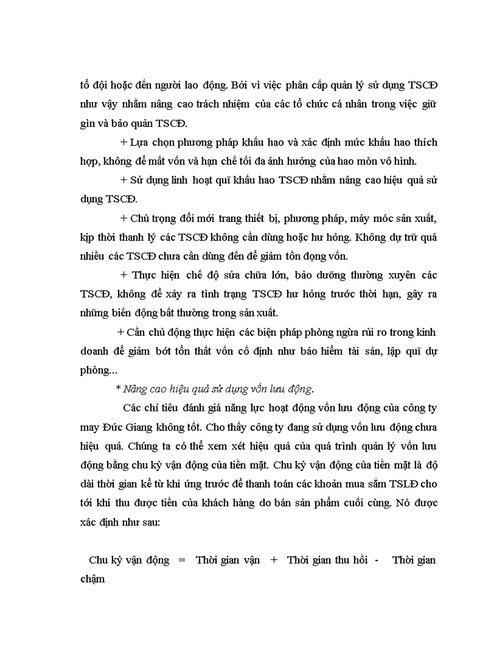 image for page Phân tích tài chính góp phần nâng cao hiệu quả hoạt động tài chính tại công ty may Đức Giang