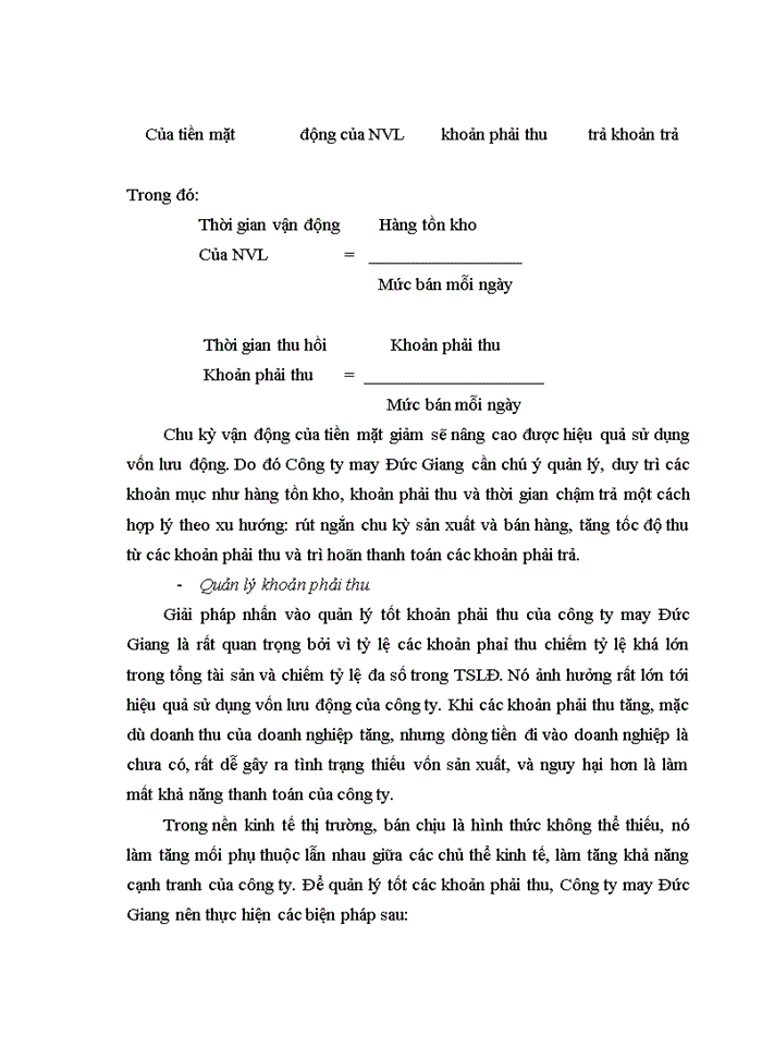 image for page Phân tích tài chính góp phần nâng cao hiệu quả hoạt động tài chính tại công ty may Đức Giang