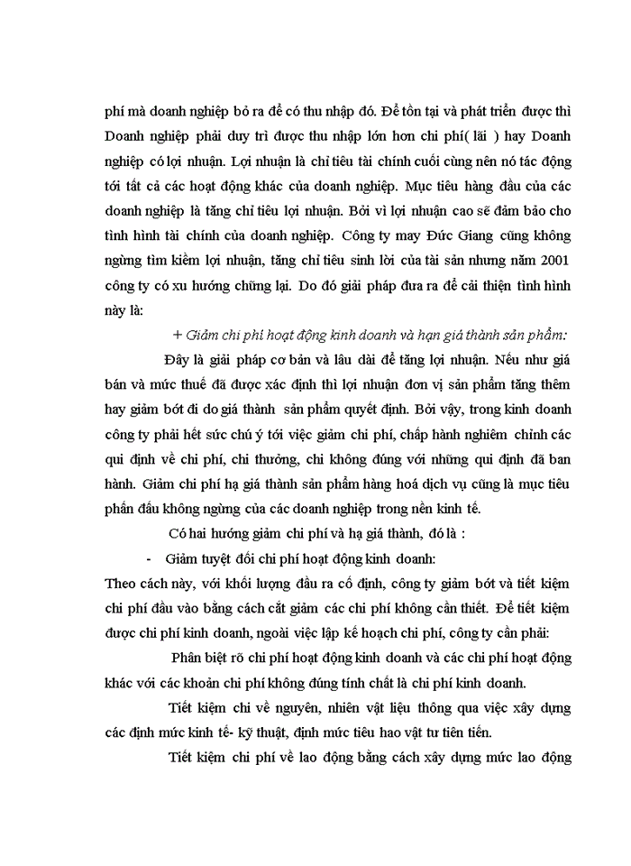 image for page Phân tích tài chính góp phần nâng cao hiệu quả hoạt động tài chính tại công ty may Đức Giang
