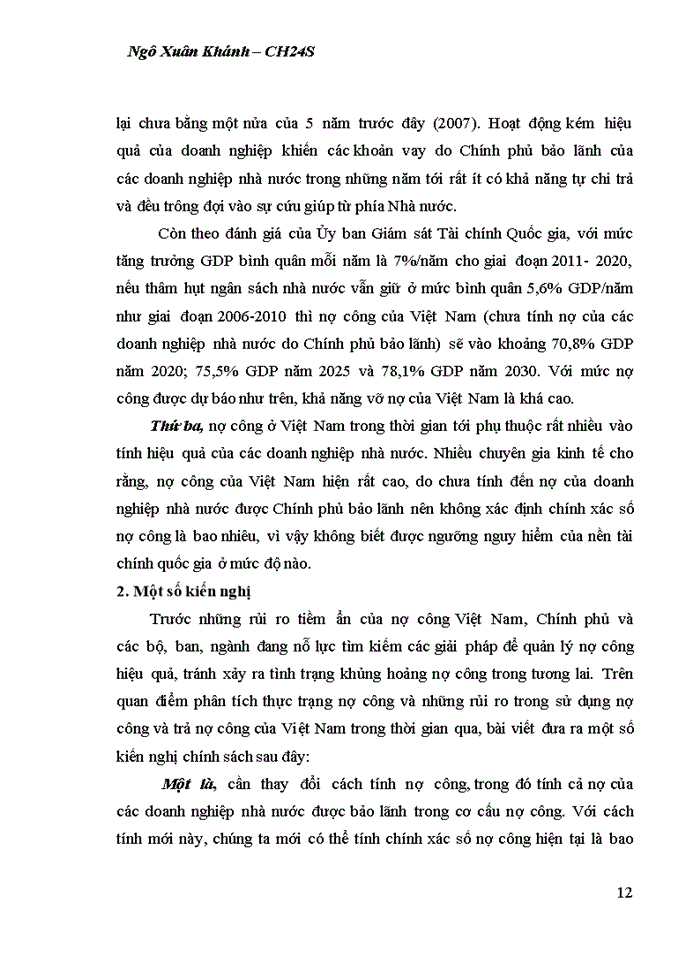 image for page Nợ công Việt Nam những năm gần đây thực trạng và giải pháp