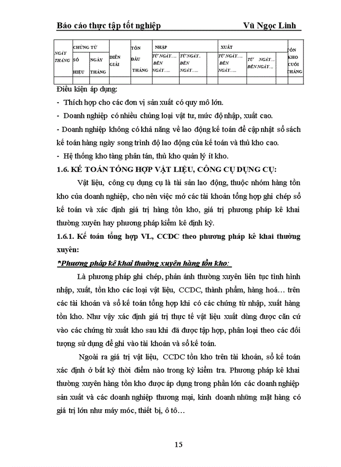 image for page Kế toán vật liệu công cụ dụng cụ Công ty Trách nhiệm hữu hạn Thương mại sản xuất bao bì Nam Khánh