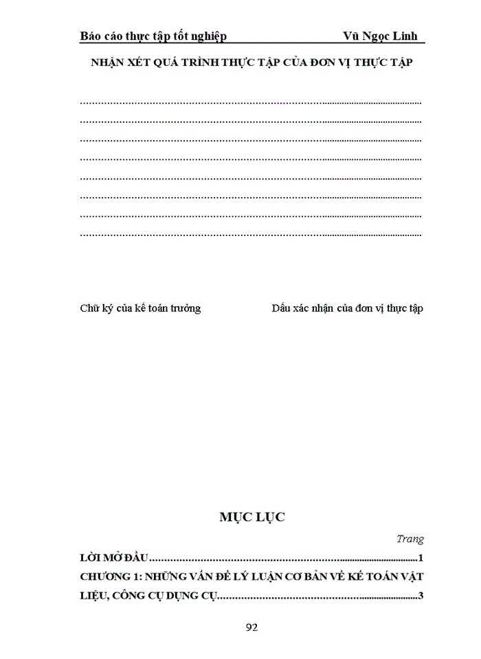 image for page Kế toán vật liệu công cụ dụng cụ Công ty Trách nhiệm hữu hạn Thương mại sản xuất bao bì Nam Khánh