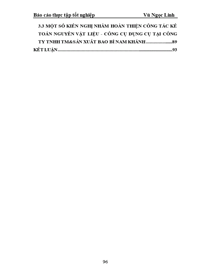 image for page Kế toán vật liệu công cụ dụng cụ Công ty Trách nhiệm hữu hạn Thương mại sản xuất bao bì Nam Khánh