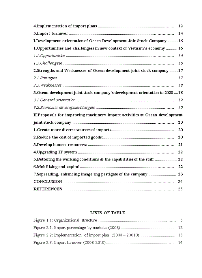 image for page Machinery Import Activities At Ocean Development Joint Stock Company