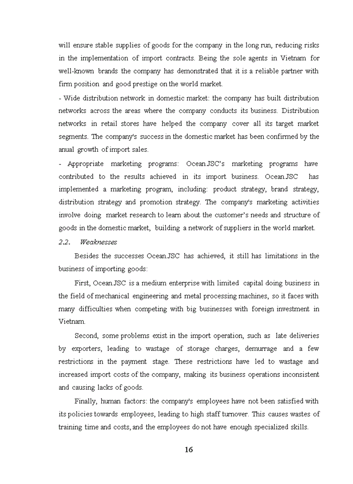 image for page Machinery Import Activities At Ocean Development Joint Stock Company