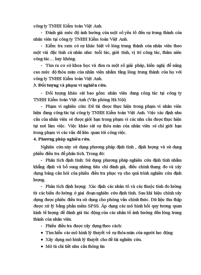 image for page Đánh giá các yếu tố ảnh hưởng đến lòng trung thành của nhân viên tại công ty Trách nhiệm hữu hạn Kiểm toán Việt Anh