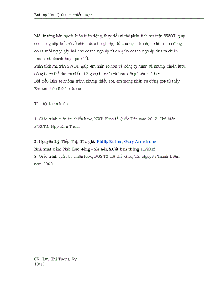 image for page Phân tích ma trận SWOT để đưa ra các chiến lược kinh doanh cho Công ty Trách nhiệm hữu hạn Life Bridge Việt Nam Chi nhánh Hà Nội