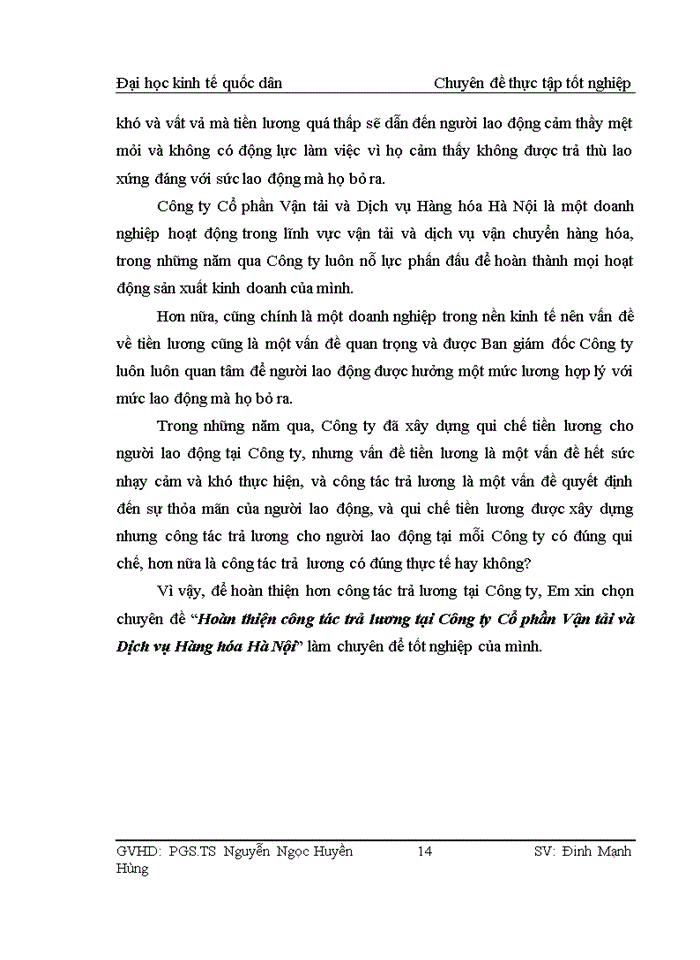 image for page Giải pháp hoàn thiện công tác trả lương tại Công ty Cổ phần Vận tải và Dịch vụ Hàng hóa Hà Nội