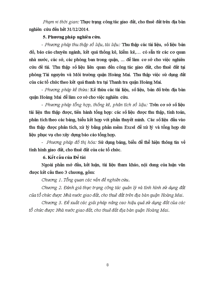 image for page ThS Nghiên cứu đề xuất các giải pháp nâng cao hiệu quả sử dụng đất của các tổ chức được nhà nước giao đất cho thuê đất trên địa bàn quận Hoàng Mai thành phố Hà Nội