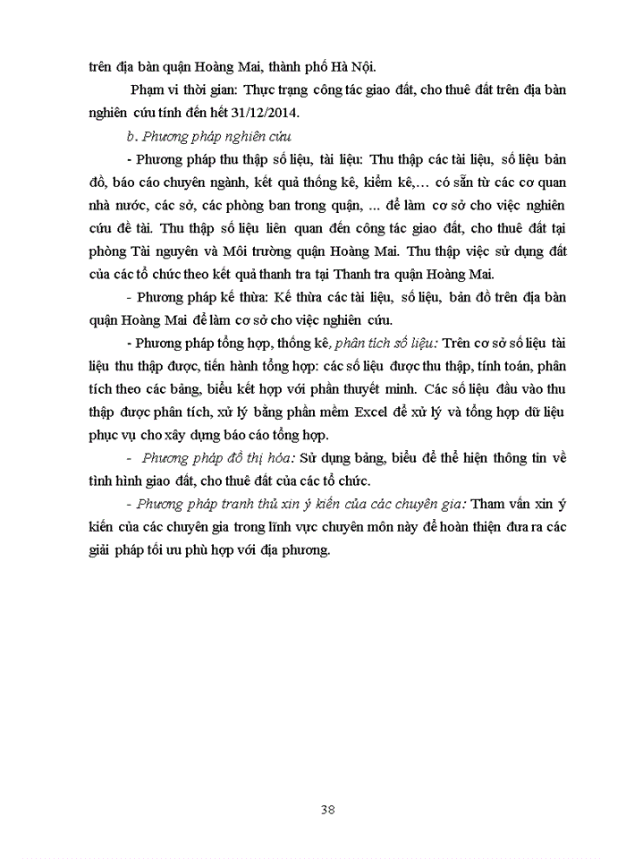 image for page ThS Nghiên cứu đề xuất các giải pháp nâng cao hiệu quả sử dụng đất của các tổ chức được nhà nước giao đất cho thuê đất trên địa bàn quận Hoàng Mai thành phố Hà Nội