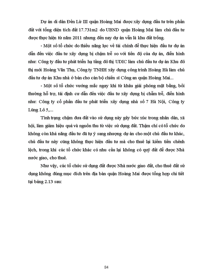 image for page ThS Nghiên cứu đề xuất các giải pháp nâng cao hiệu quả sử dụng đất của các tổ chức được nhà nước giao đất cho thuê đất trên địa bàn quận Hoàng Mai thành phố Hà Nội