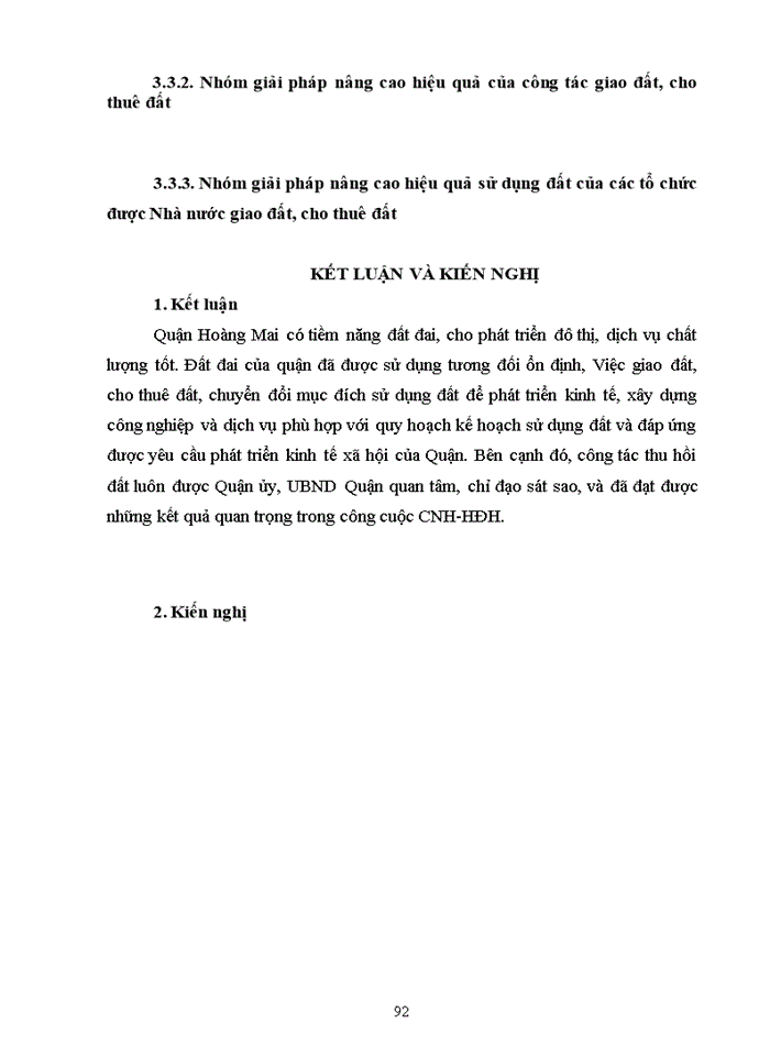image for page ThS Nghiên cứu đề xuất các giải pháp nâng cao hiệu quả sử dụng đất của các tổ chức được nhà nước giao đất cho thuê đất trên địa bàn quận Hoàng Mai thành phố Hà Nội