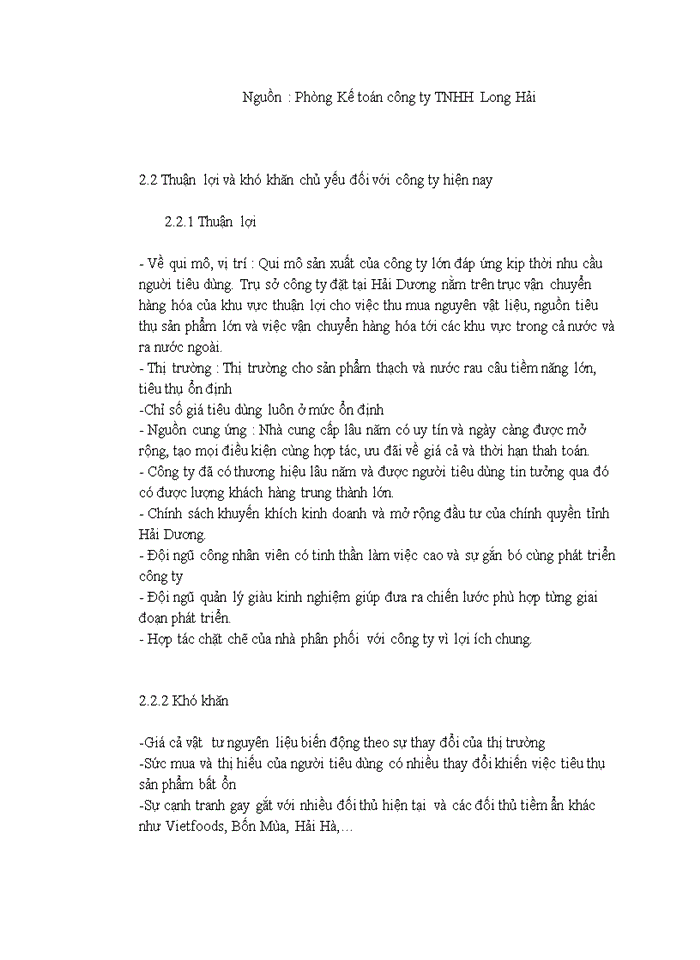 image for page Báo cáo Tổng quan về Công ty Trách nhiệm hữu hạn Long Hải