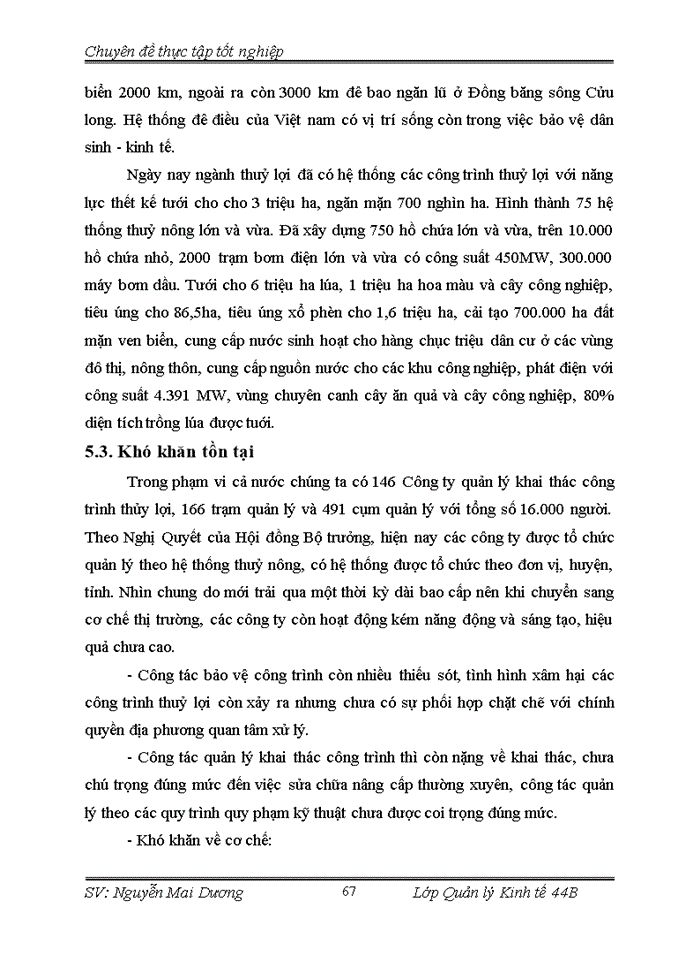 image for page Một số vấn đề quản lý đầu tư phát triển ngành thủy lợi Việt Nam