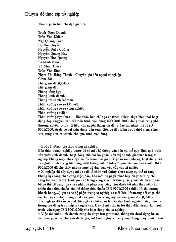 image for page Tiêu chuẩn ISO 9001 2000 trong sản xuất kinh doanh của xí nghiệp Cao Su Đường Sắt