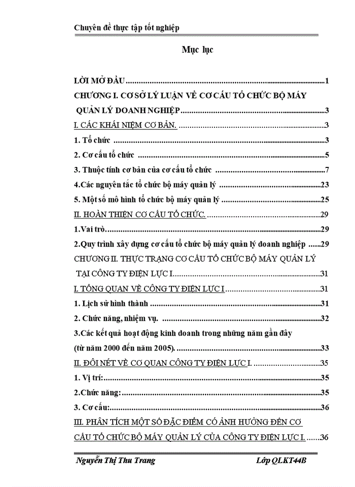 image for page Một số giải pháp hoàn thiện cơ cấu tổ chức bộ máy của cơ quan Công ty Điện lực I