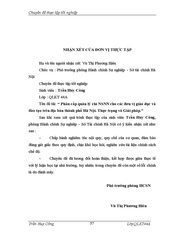 image for page Phân cấp quản lý trong chi NSNN cho các đơn vị giáo dục và đào tạo trên địa bàn thành phố Hà Nội Thực trạng và giải pháp