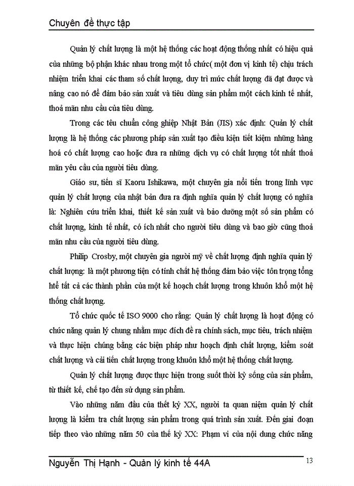 image for page Một số giải pháp nhằm nâng cao công tác quản lý chất lượng sản phẩm ở nhà máy thiết bị điện HANAKA
