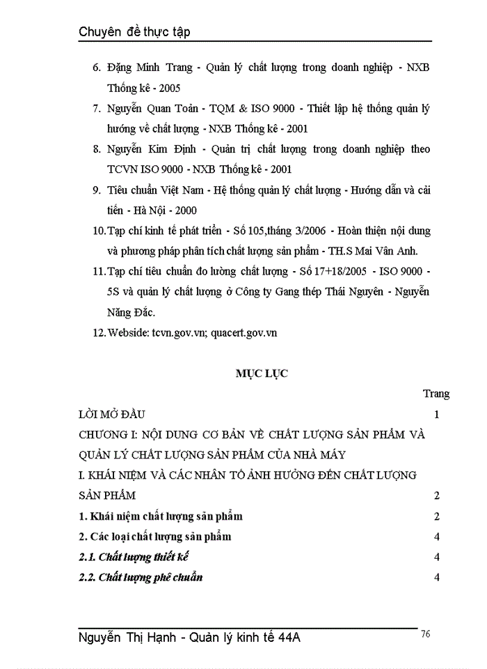 image for page Một số giải pháp nhằm nâng cao công tác quản lý chất lượng sản phẩm ở nhà máy thiết bị điện HANAKA