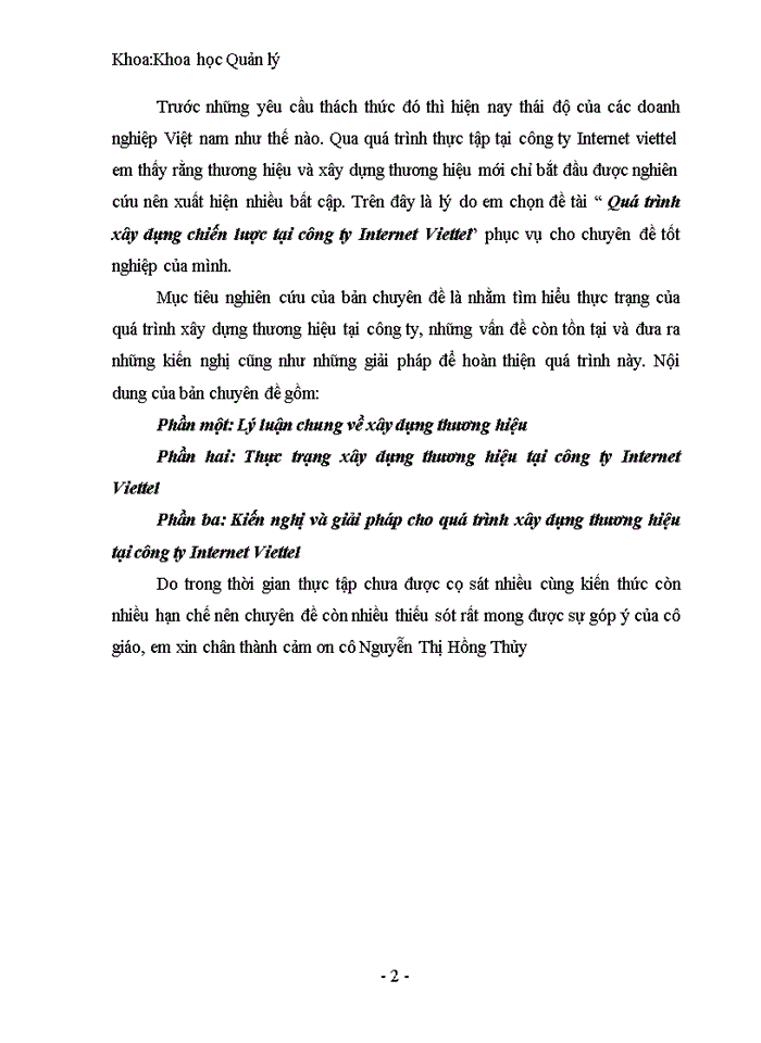 image for page Quá trình xây dựng chiến lược tại công ty Internet Viettel