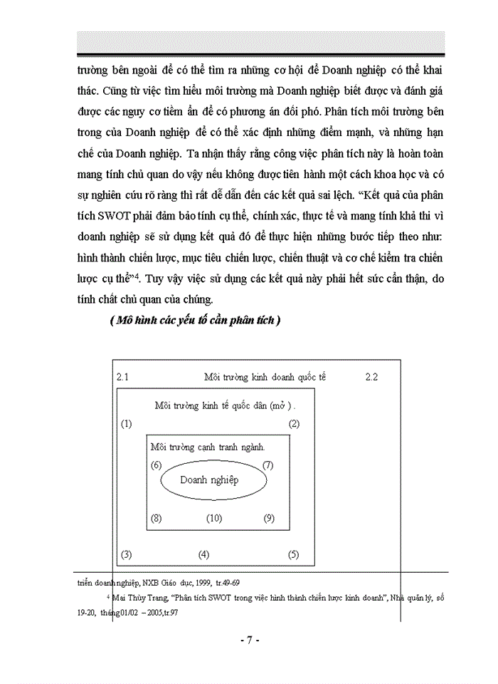 image for page Phân tích SWOT trong việc xây dựng chiến lược kinh doanh tại công ty Internet Viettel