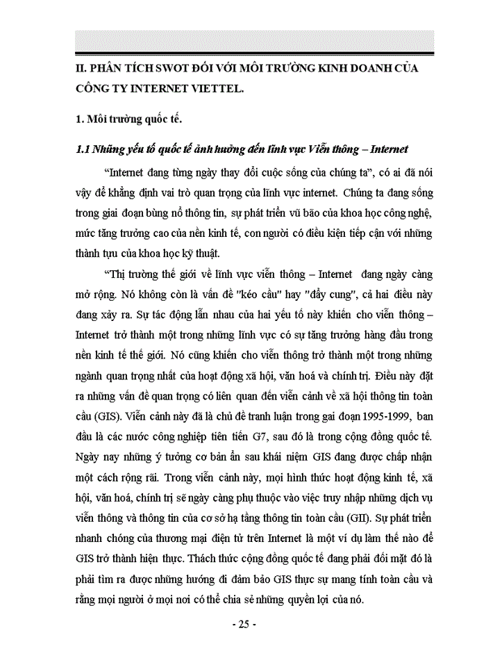 image for page Phân tích SWOT trong việc xây dựng chiến lược kinh doanh tại công ty Internet Viettel