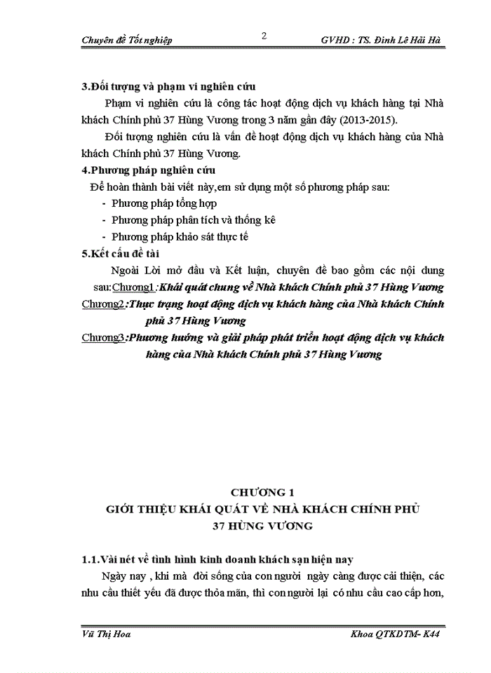 image for page Hoạt động dịch vụ khách hàng của Nhà khách Chính phủ 37 Hùng Vương