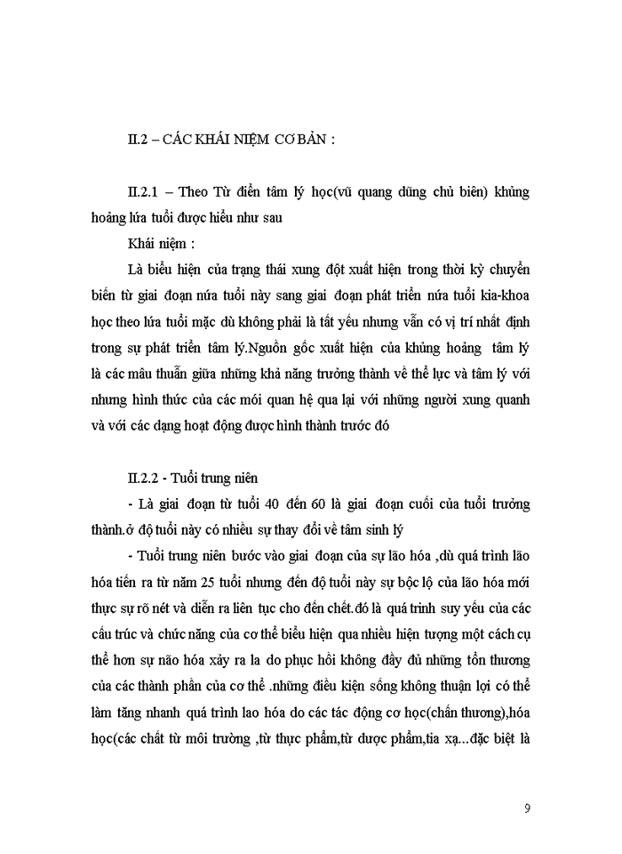 image for page Tổng quan về vấn đề nghiên cứu về khủng hoảng tâm lý tuổi trung niên