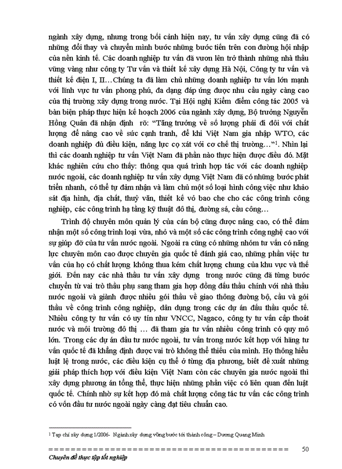 image for page Nâng cao chất lượng dịch vụ tư vấn xây dựng Việt Nam - Ứng dụng tại công ty tư vấn Hyder