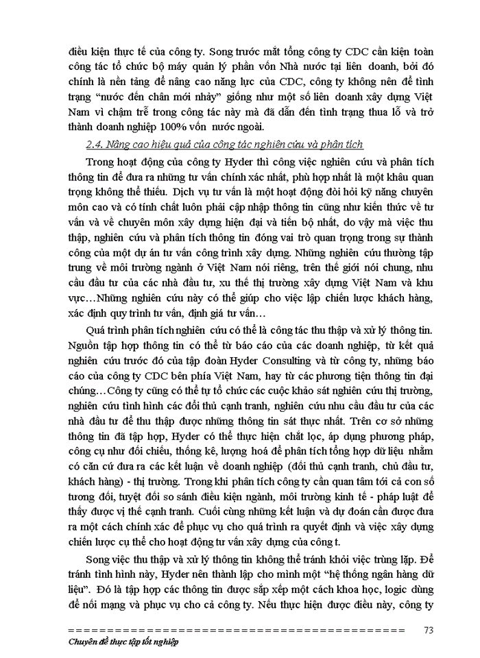 image for page Nâng cao chất lượng dịch vụ tư vấn xây dựng Việt Nam - Ứng dụng tại công ty tư vấn Hyder
