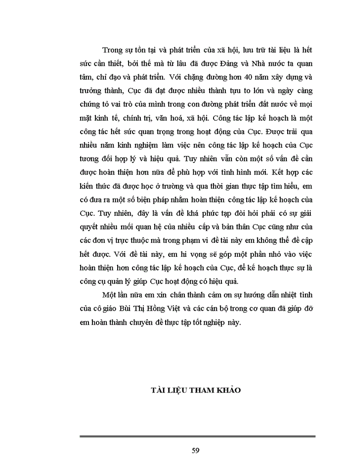 image for page Hoàn thiện công tác lập kế hoạch tại Cục Văn thư và Lưu trữ nhà nước