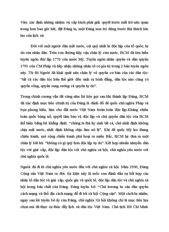 image for page Nếu nước được độc lập mà dân không được hưởng tự do hạnh phúc thì độc lập chẳng có ý nghĩa gì Dân chỉ hiểu được giá trị của tự do độc lập khi dân được ăn no mặc đủ