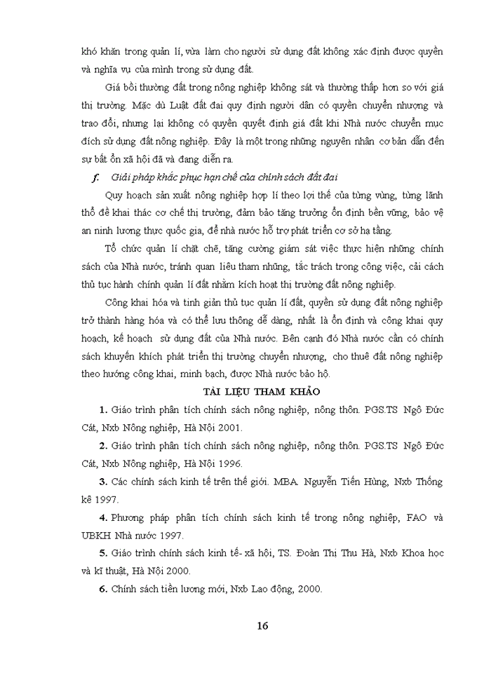 image for page PHÂN TÍCH CHÍNH SÁCH NÔNG NGHIỆP CHÍNH SÁCH ĐẤT ĐAI CỦA CHÍNH PHỦ TÁC ĐỘNG ĐẾN NỀN NÔNG NGHIỆP VIỆT NAM HIỆN NAY