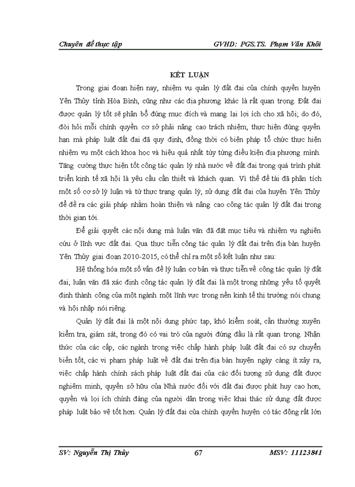image for page Hoàn thiện công tác quản lý nhà nước về đất đai trên địa bàn huyện Yên Thủy tỉnh Hòa Bình