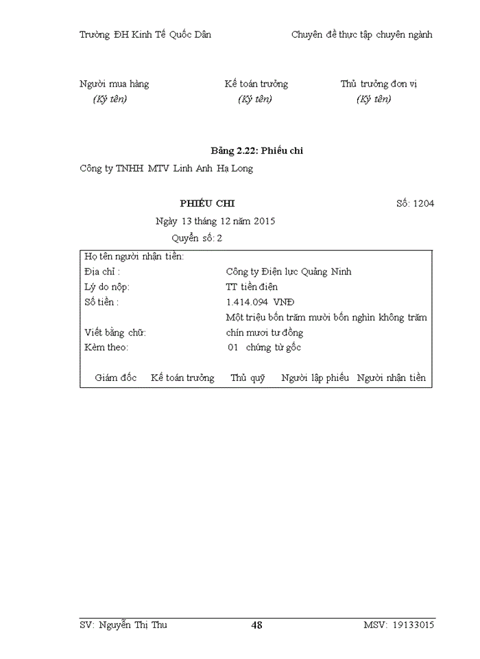 image for page HOÀN THIỆN KẾ TOÁN BÁN HÀNG VÀ XÁC ĐỊNH KẾT QUẢ KINH DOANH TẠI CÔNG TY Trách nhiệm hữu hạn Một thành viên LINH ANH HẠ LONG