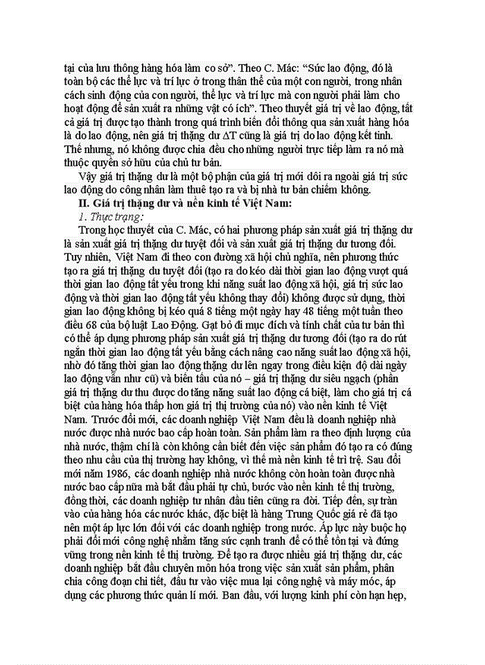 image for page Phân tích quy luật giá trị thặng dư trong phương thức sản xuất tư bản chủ nghĩa và liên hệ với thực tiễn đổi mới ở Việt Nam