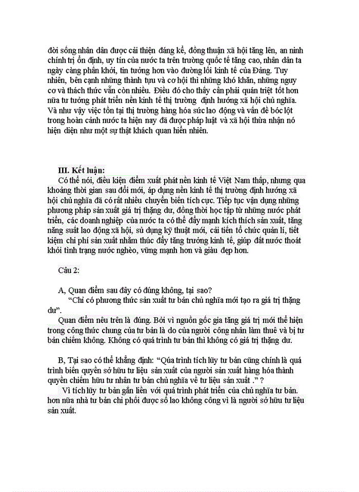 image for page Phân tích quy luật giá trị thặng dư trong phương thức sản xuất tư bản chủ nghĩa và liên hệ với thực tiễn đổi mới ở Việt Nam