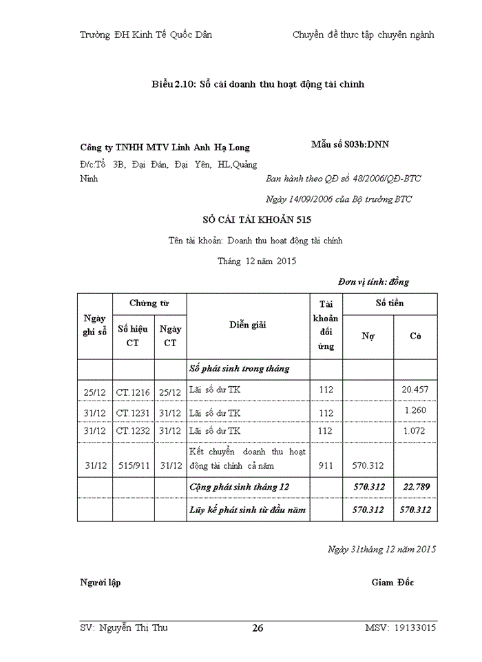 image for page HOÀN THIỆN KẾ TOÁN BÁN HÀNG VÀ XÁC ĐỊNH KẾT QUẢ KINH DOANH TẠI CÔNG TY Trách nhiệm hữu hạn Một thành viên LINH ANH HẠ LONG